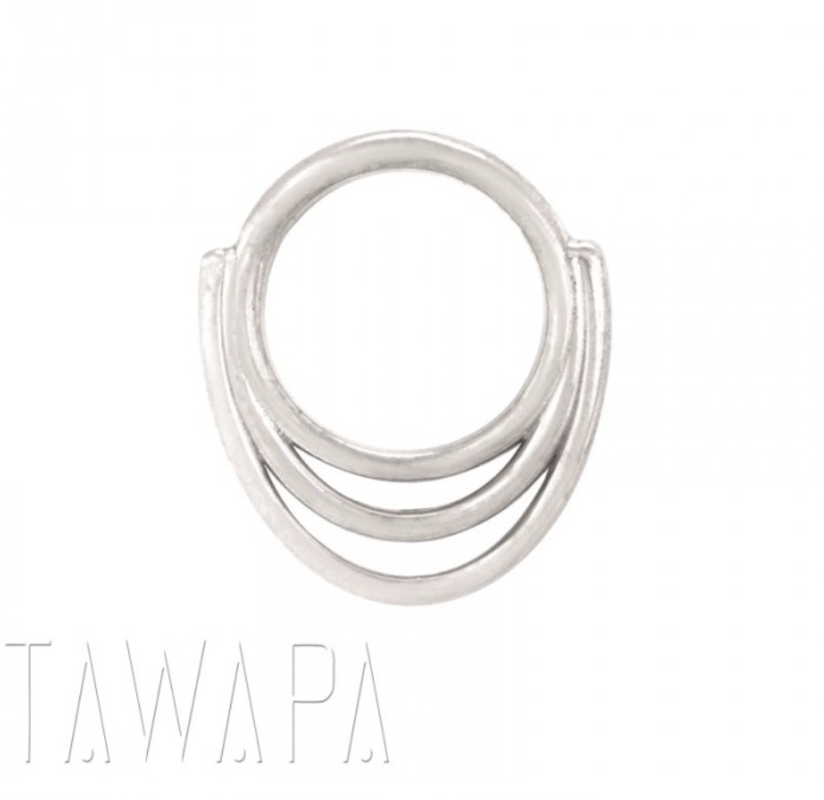 16g 5/16 Saturn Seam Ring by Tawapa Jewelry