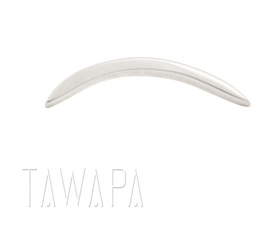 Long Curve ( 10mm ) ( white gold ) ( polished arc ) ( threadless )