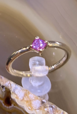 16g 7/16 Princess Gem Conch Ring with Purple CZ by Body Gems
