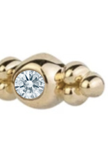 6-Bead Accent Bezel with CZ by Body Gems