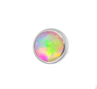 Stone / Opal Cabochon Titanium Ends by NeoMetal