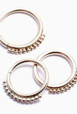 18g 5/16 Beaded Ring (rose gold) (seam ring)