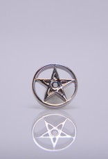 Pentagram with Black CZ by BVLA