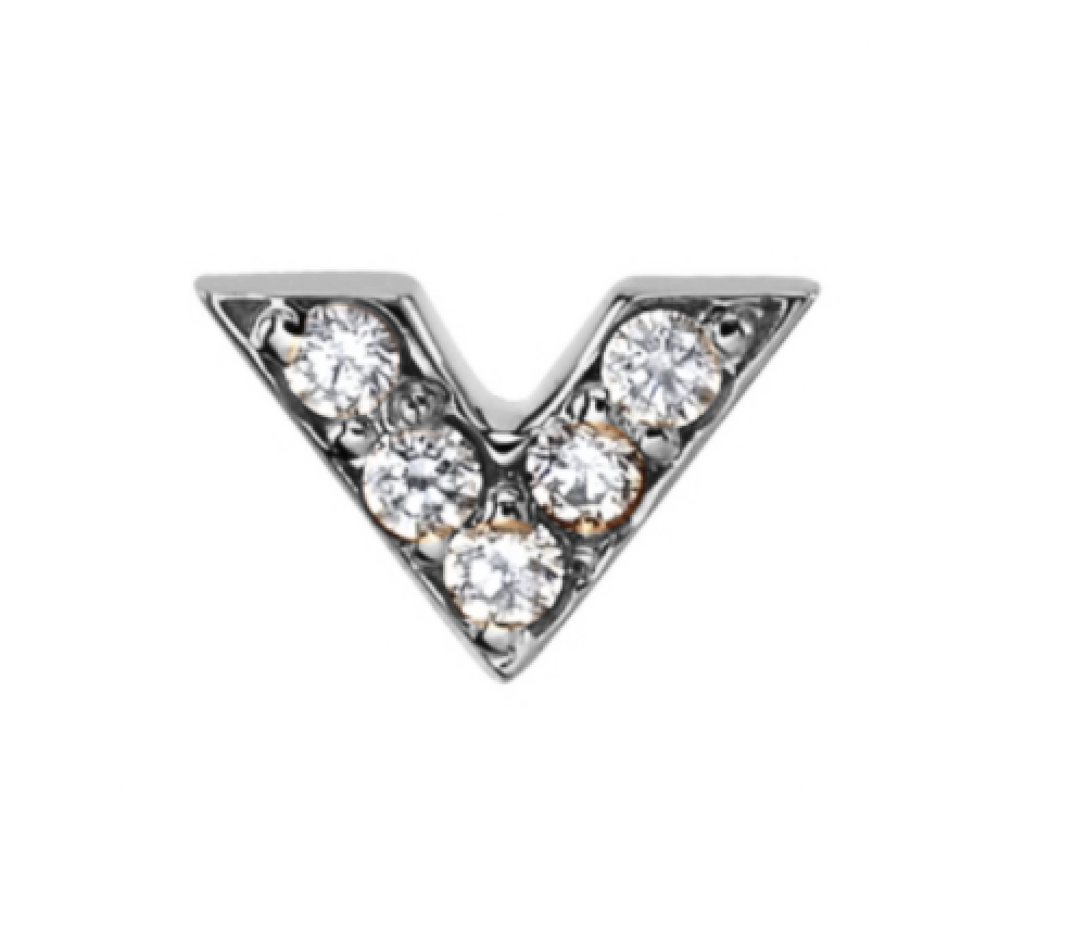Micro Pave Chevron with CZ by BVLA