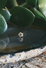 Gold Princess-Cut Ends with CZ by Anatometal