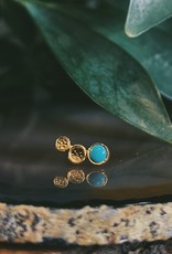 3-Bezel Arc Cluster with Turquoise by Anatometal