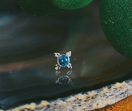 Mini Kandy with Ocean Blue Genuine Diamond by BVLA