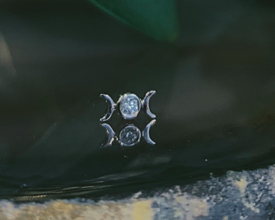 junipurr jewelry "Tauriel Goddess Moon" with CZ bu Junipurr Jewelry
