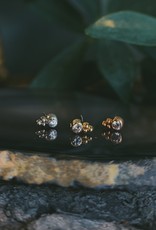 3-Bead Bezel with CZ by Body Gems