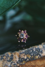 Mini Toltec with Amethyst & Clear CZ by BVLA