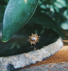 Sun Ray | Large 6mm | Pearl | Rose Gold