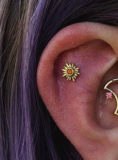 Large Sun Ray with Citrine by BVLA