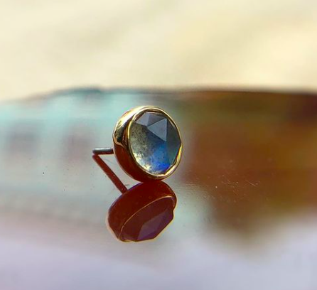 Rose Cut Cabochon with Labradorite by BVLA