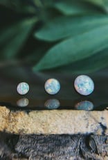 Stone / Opal Cabochon Titanium Ends by NeoMetal
