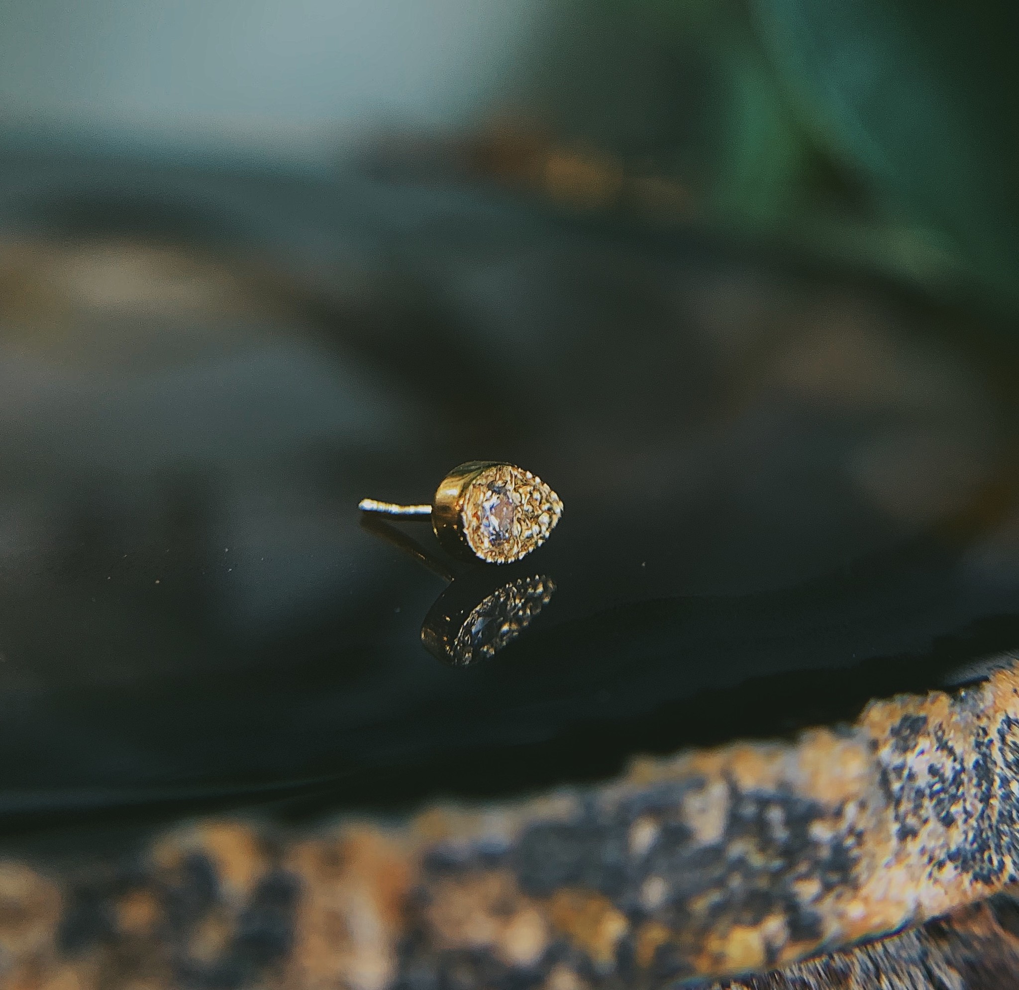 Pave Tear with CZ by BVLA
