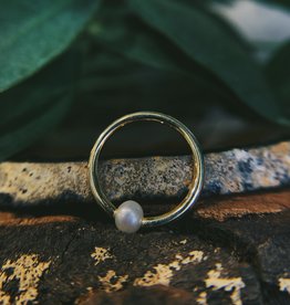 Captive Bead Ring | Solid Gold