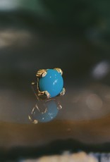 4mm Double Prong Cabochon with Turquoise by BVLA