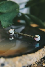 14g Titanium 3-Prong Opals