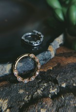 16g 5/16 "Violet" Seam Ring with CZ by BVLA