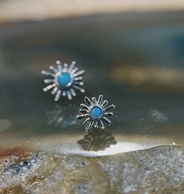 Small Sun Ray | Small 4mm | White Gold