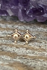 "Double Diamond" threadless end by Sacred Symbols