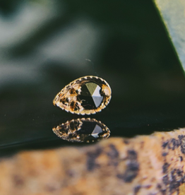 Pave Tear | Yellow Gold