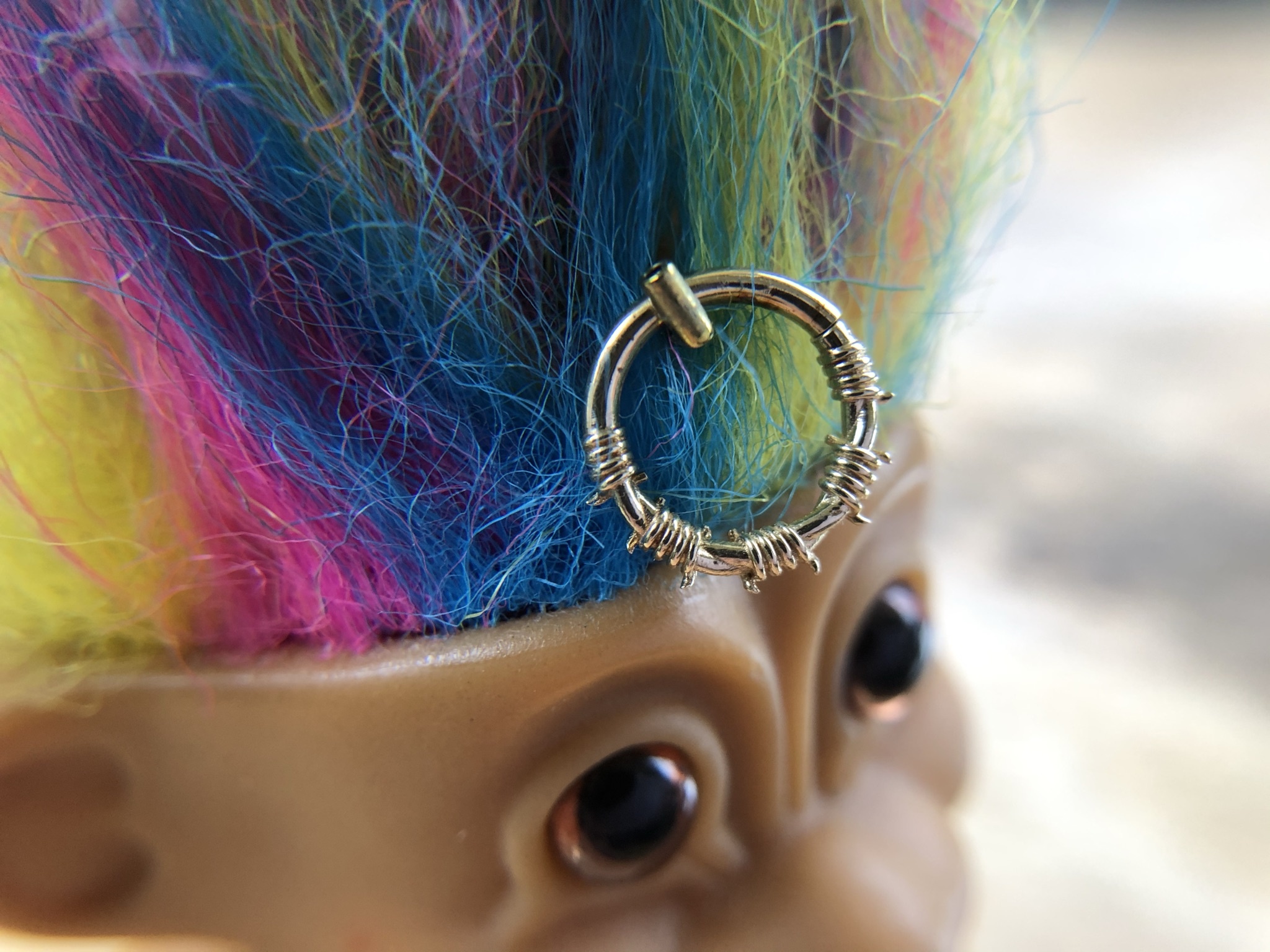 16g 5/16 "Barbed Wire" Seam Ring by Tawapa