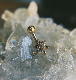 Pointy Flower | 16g 5/16 | Yellow Gold