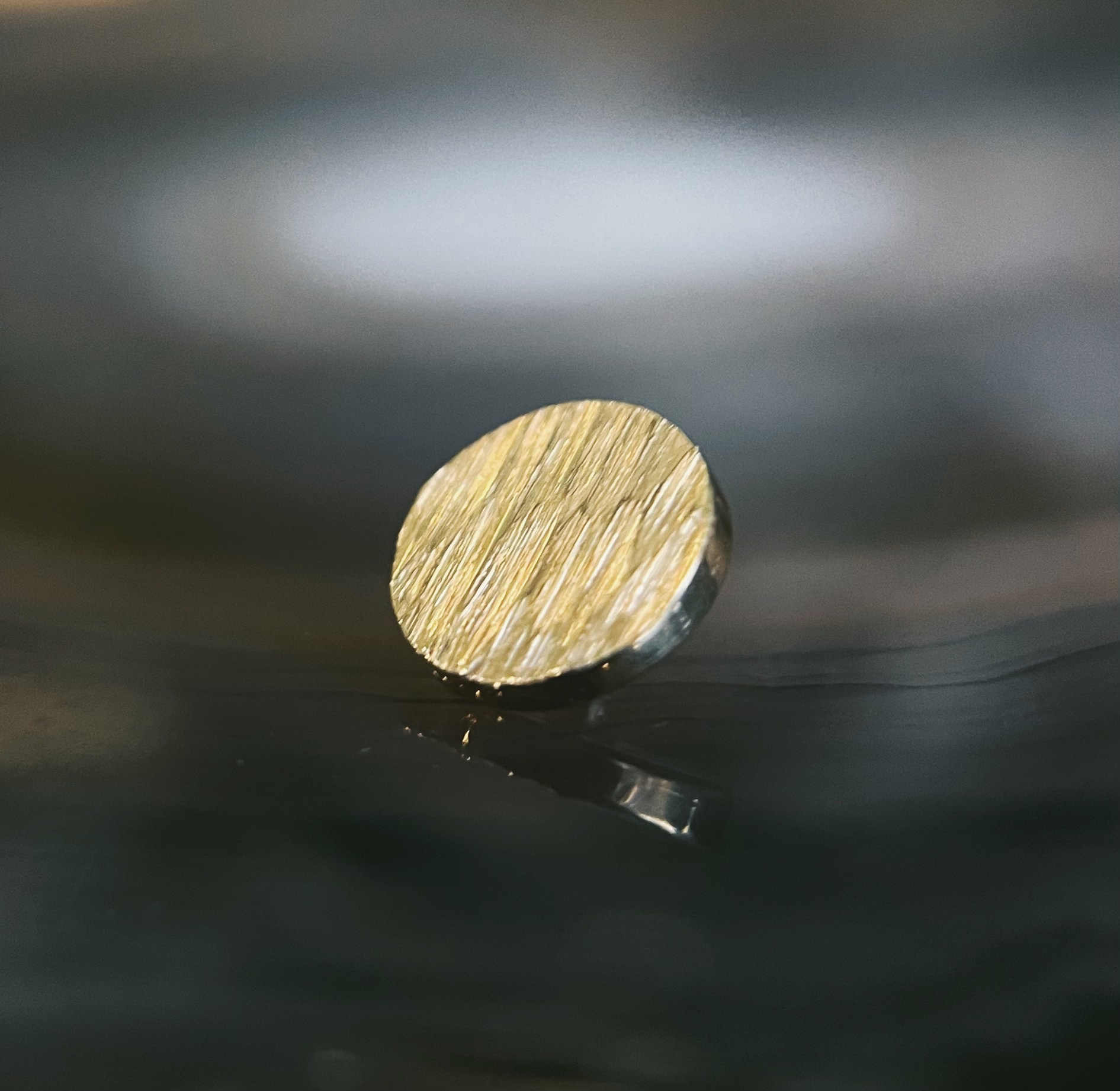 12/14g Chisel Cut Disc threaded end by Alchemy Adornment