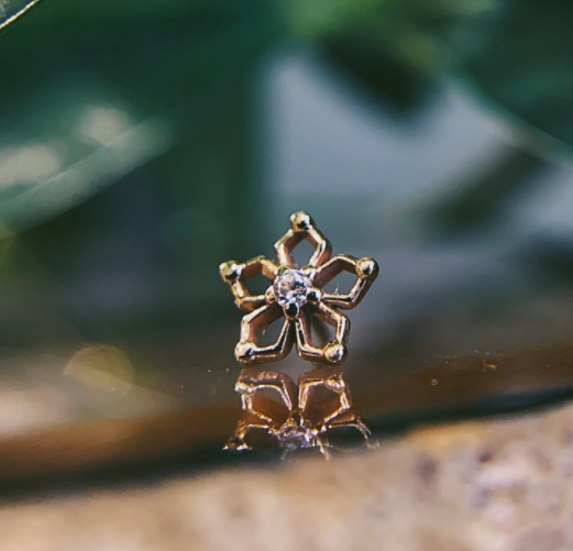 "Flourish" with CZ by Maya Jewelry