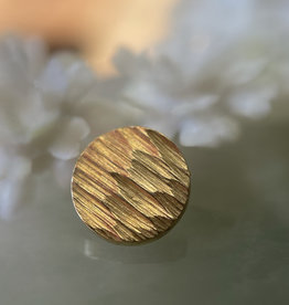 Chisel Cut Disc | 6mm | Yellow Gold