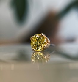 Skip Set Prong Gem | Yellow Diamond | Yellow Gold