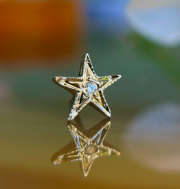 Star, Pave | CZ | White Gold