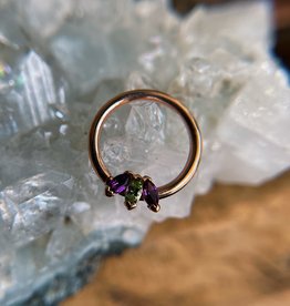 Marquise Fan Seam Ring | 16g 3/8 | Rose Gold