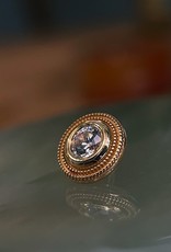 12/14g Round Millgrain with CZ by Body Gems