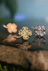 Solid Gold Four Leaf Clover by Anatometal