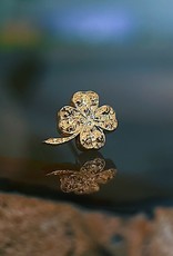 Solid Gold Four Leaf Clover by Anatometal