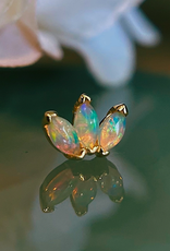 Marquise Fan with White Opal by BVLA