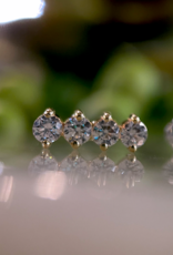 4-Gem Prong Flat Line with CZ by Body Gems