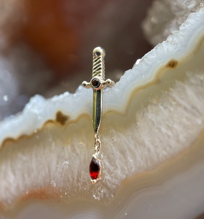 14/12g "Kiss of Death" with Garnet by BVLA