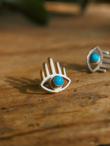 "Amulet" with Turquoise by Quetzallia Jewelry
