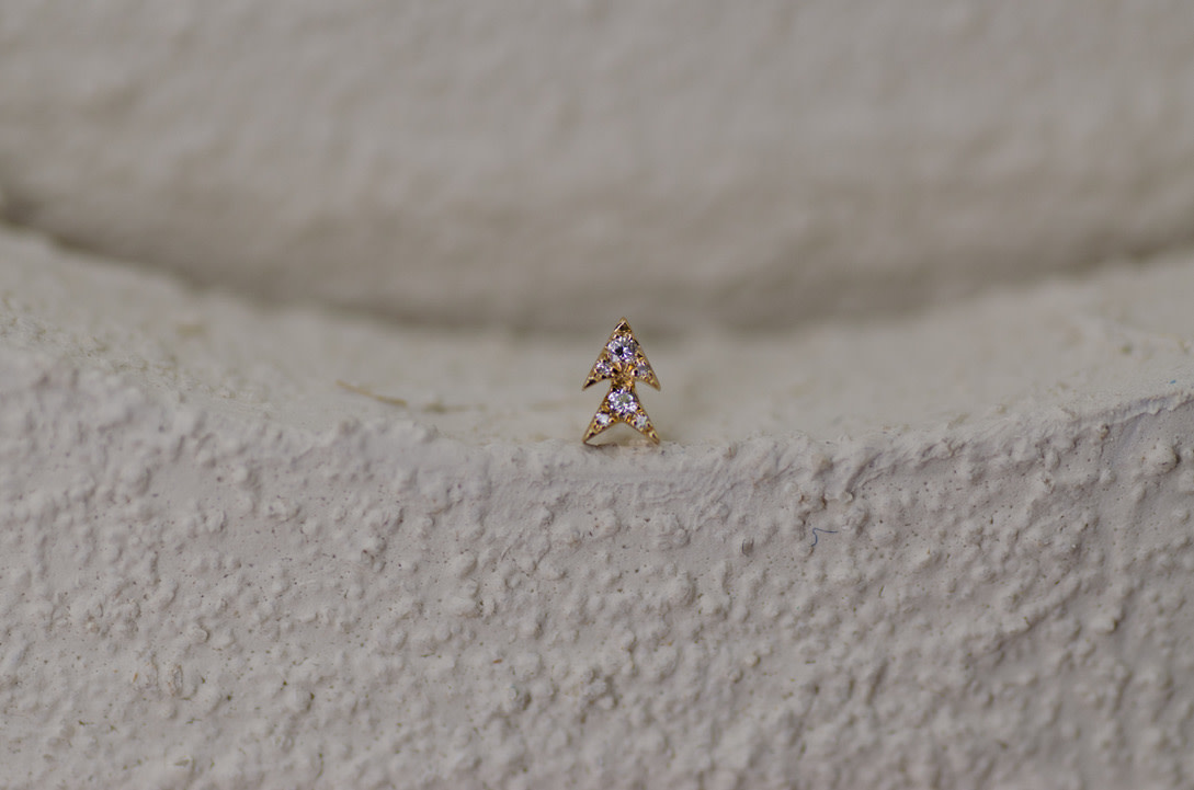 Modern Mood "Ero Ero" with White Diamonds by Modern Mood Jewelry