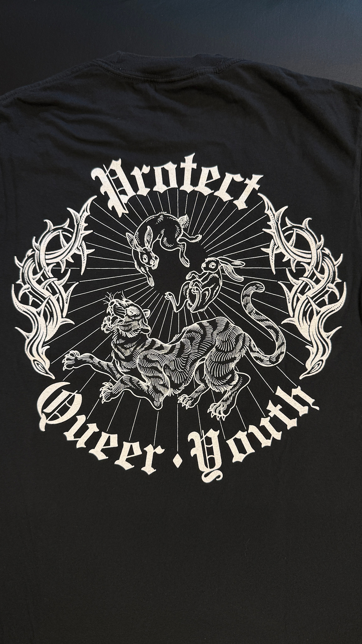 Tiger / Rabbit 'protect queer youth' T-shirt ( tee )