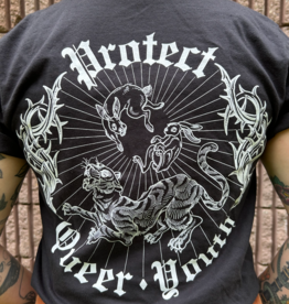 Protect Queer Youth T-shirt (Black or Cream)