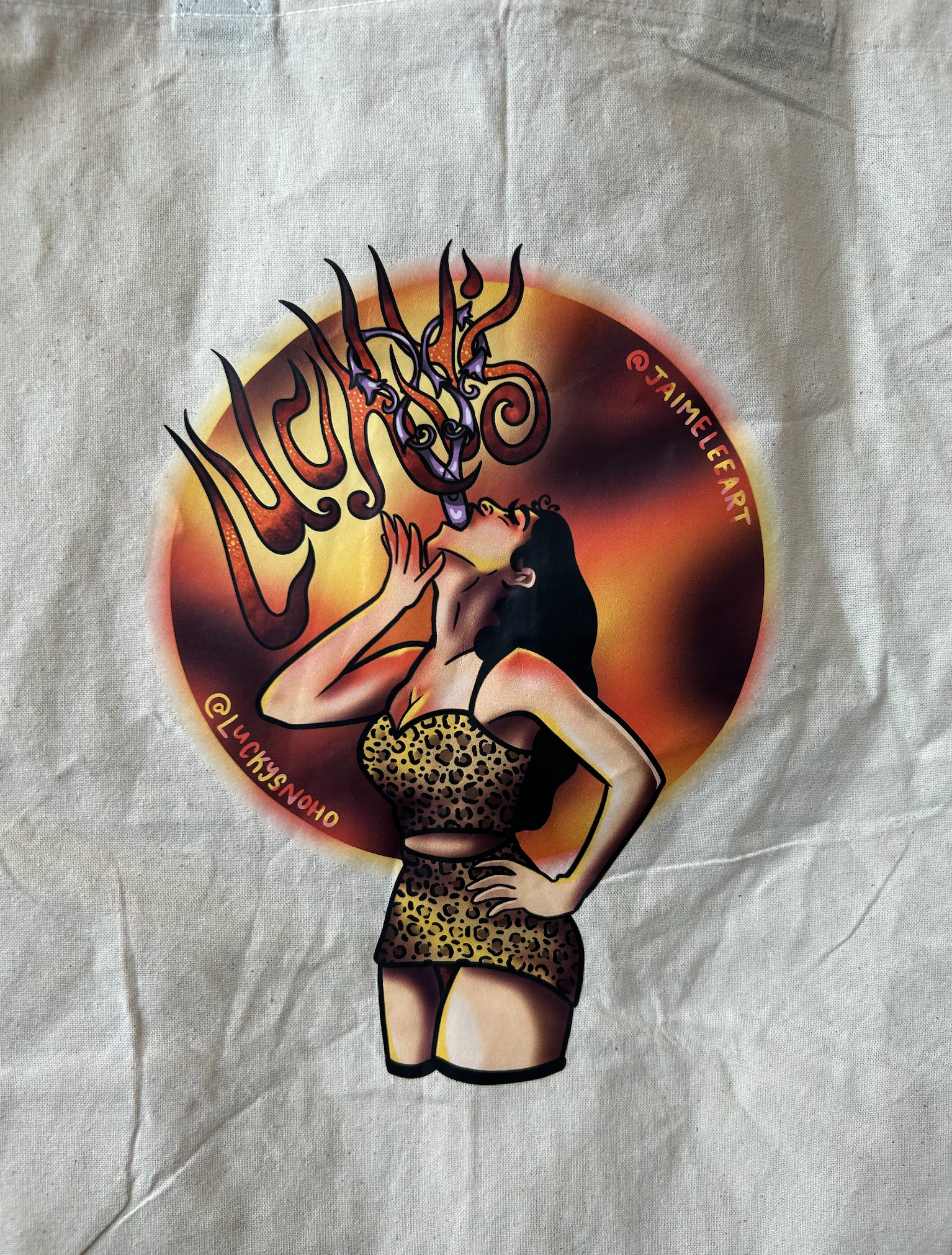 Fire Breather Tote Bag