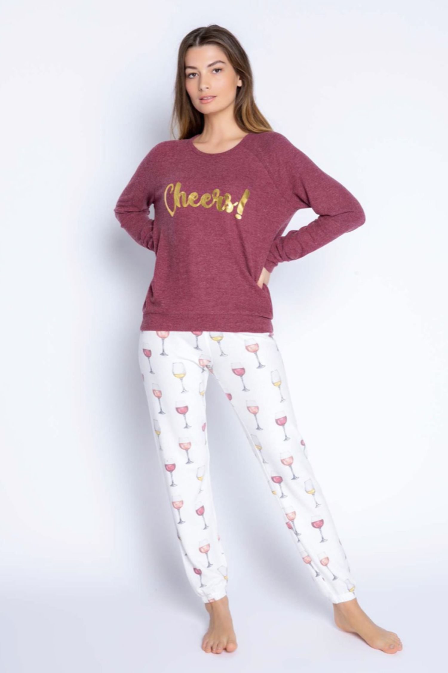 Wine Time PJ Set Clothz