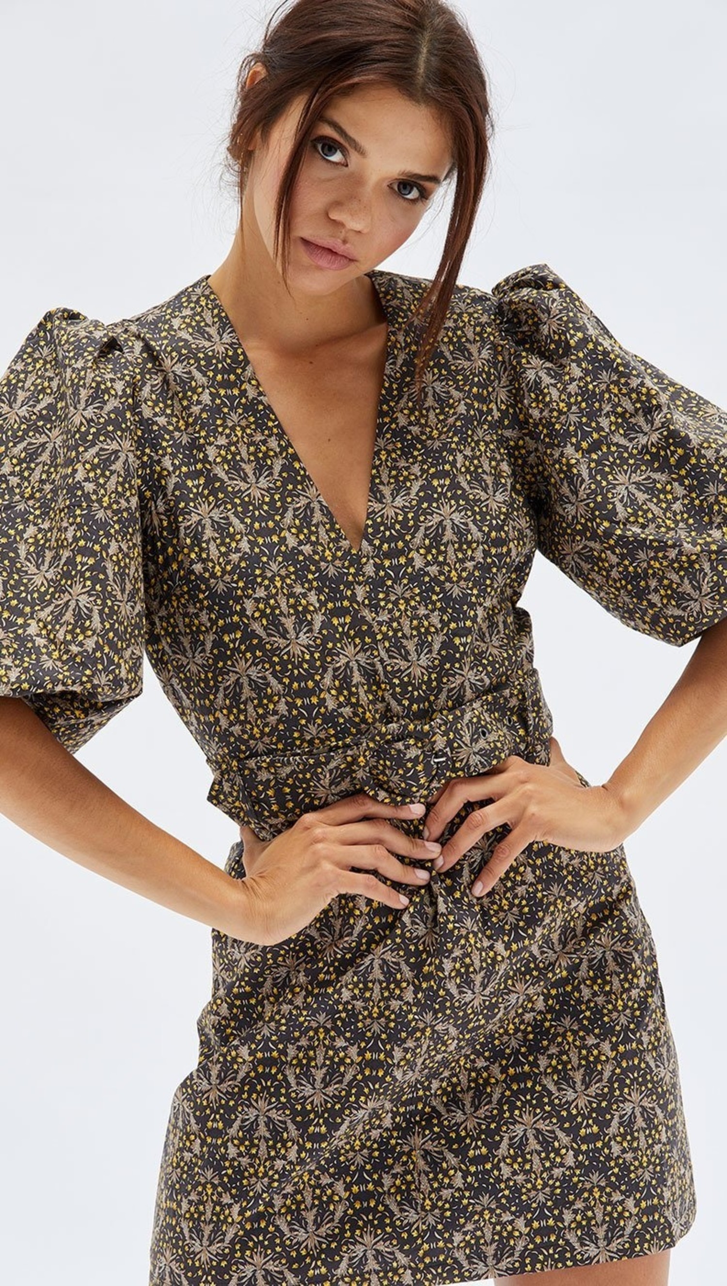 minkpink yasamin belted mini dress