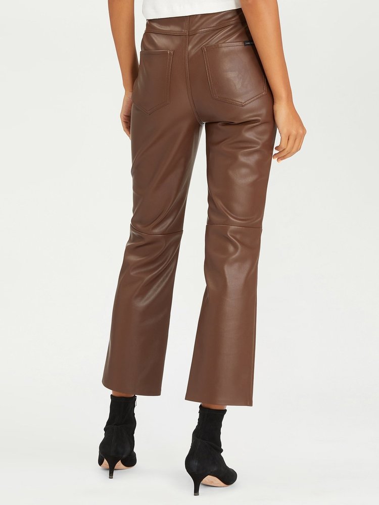 Leather Like Kick Crop Mahogany