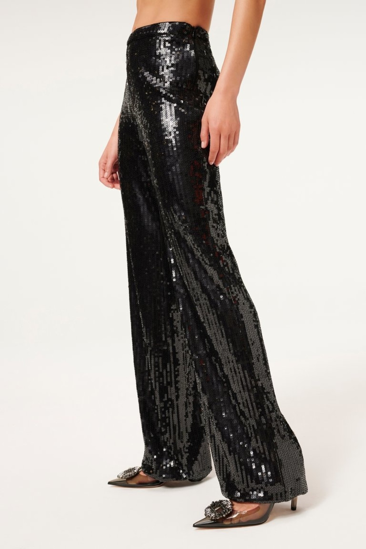 Sequin Wide Leg Pant - Clothz