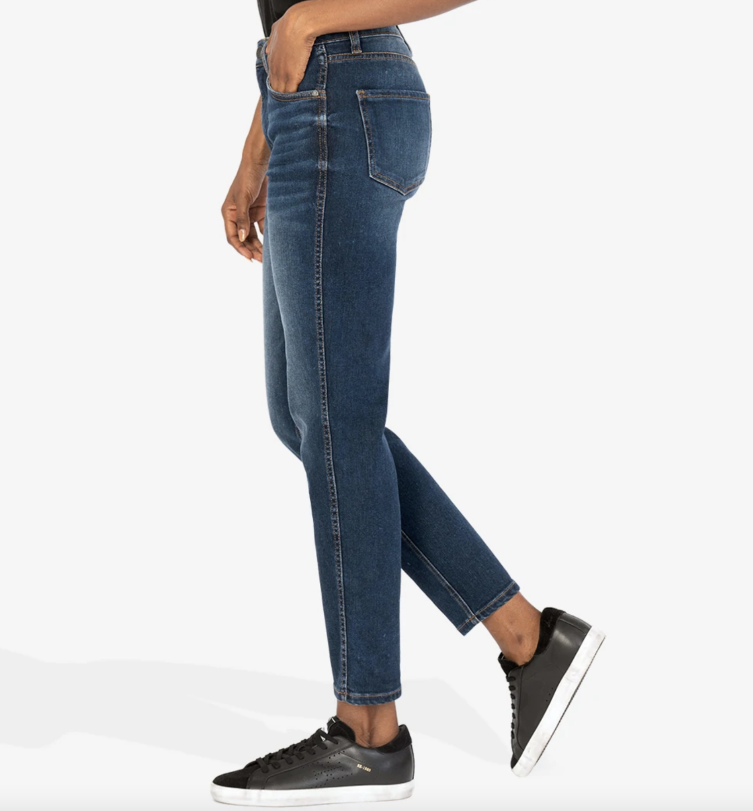 KUT from the Kloth Naomi High Waist Ankle Slim Jeans